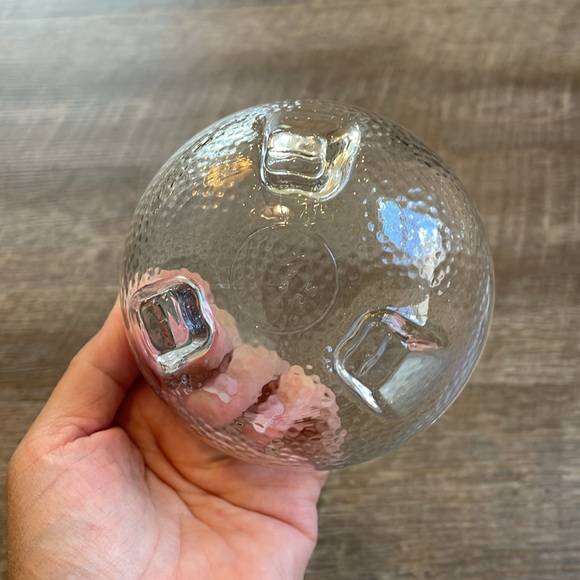 Set of 2 Vintage Crisa Libbey Pebble Texture Footed Glass Serving Bowls - Picture 7 of 10